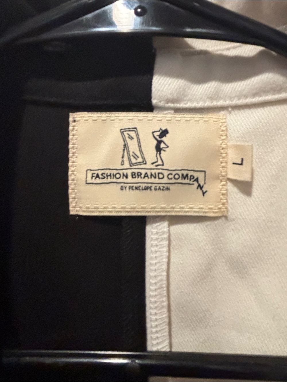 Fashion Brand Company Two-Tone Black and Cream Sleeveless Jumpsuit with Tie Belt - Picture 2 of 6